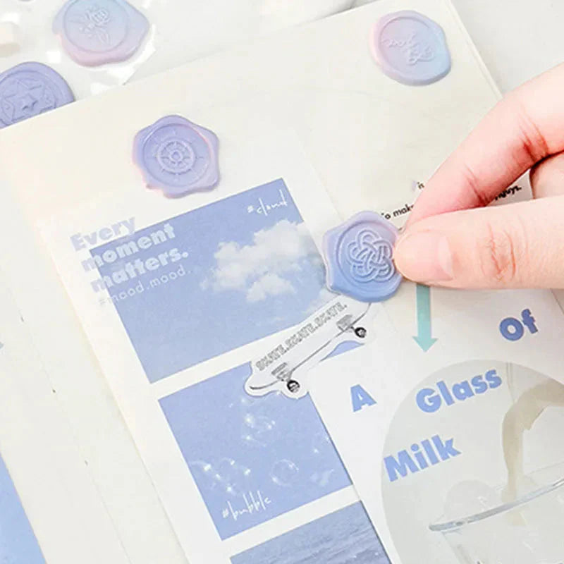 Pastel Wax Seal Sticker