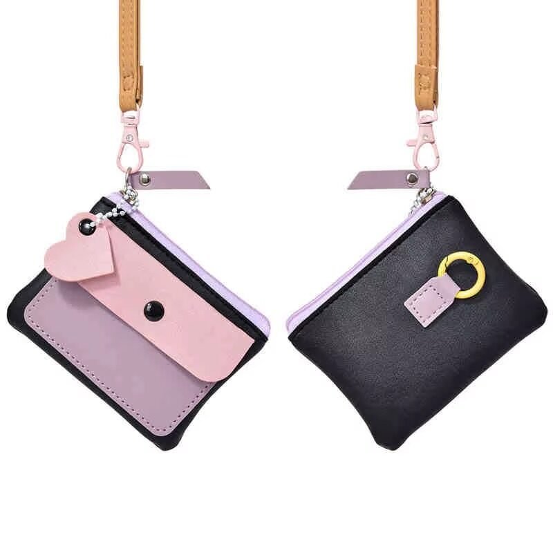 Korean Sleek Wallet With Strap
