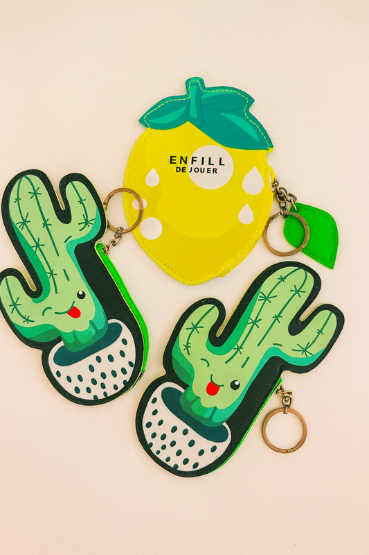 Summer coin pouch keychian