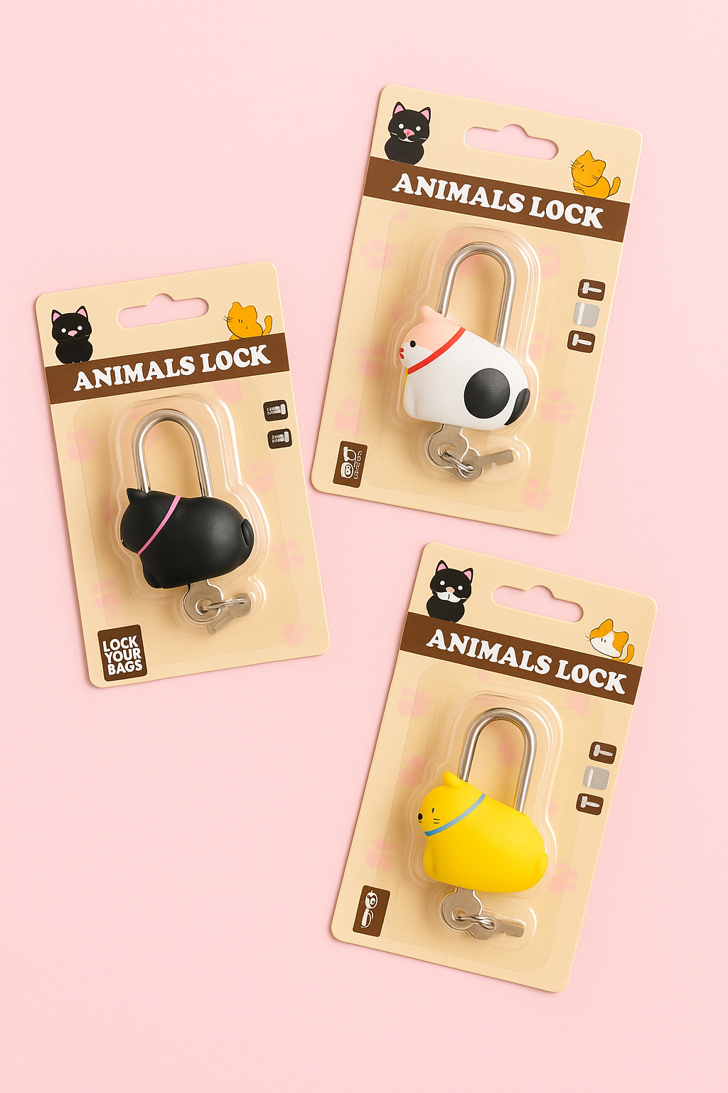 kawaii ceramic lock and key