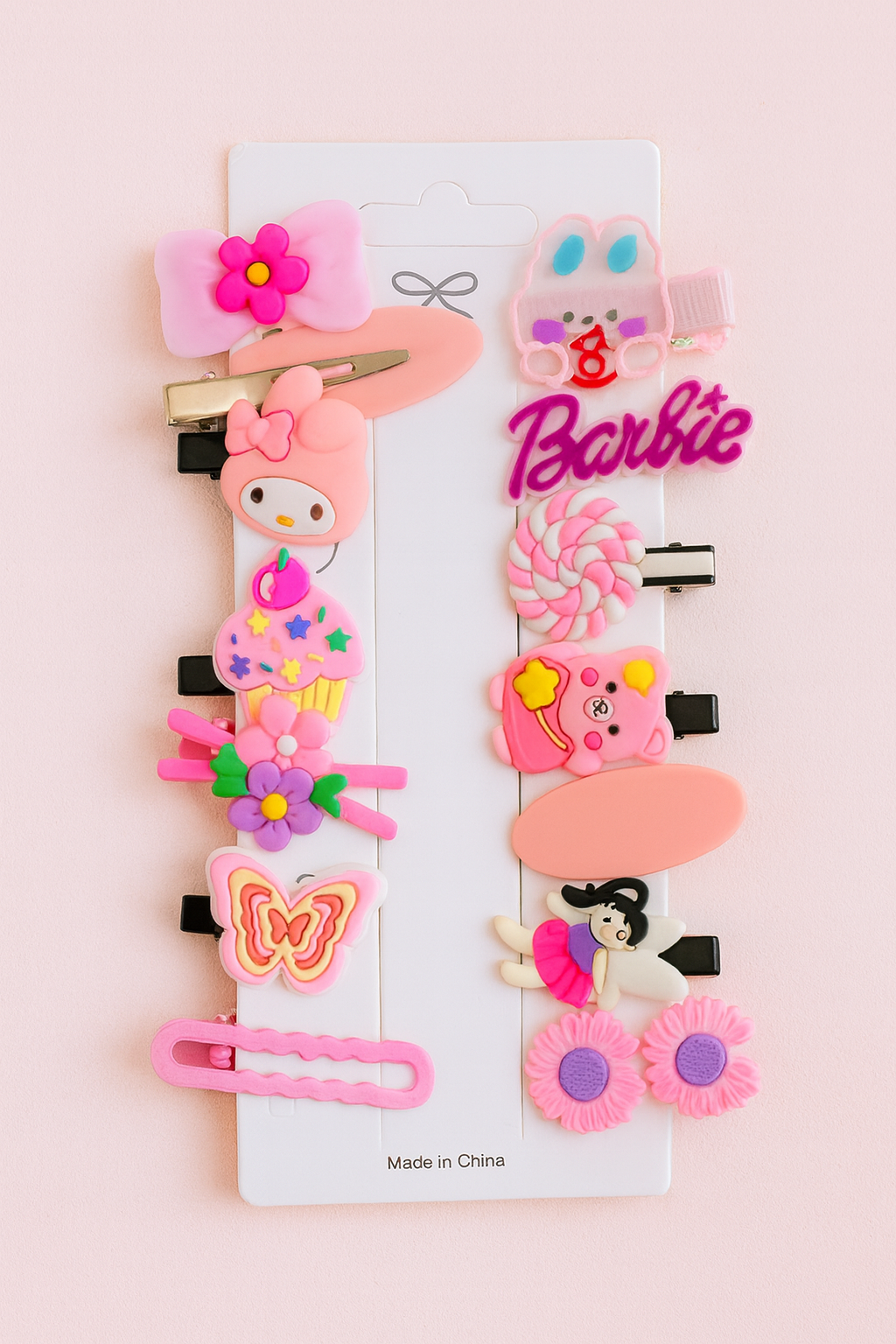 Kids korean hair clip card