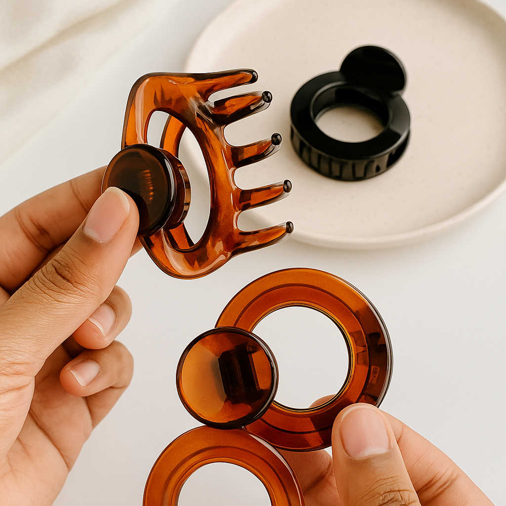 Korean round hair clip