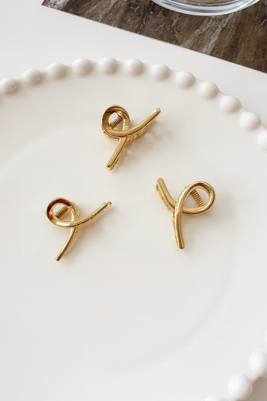 Korean anti tarnish metal claw clip