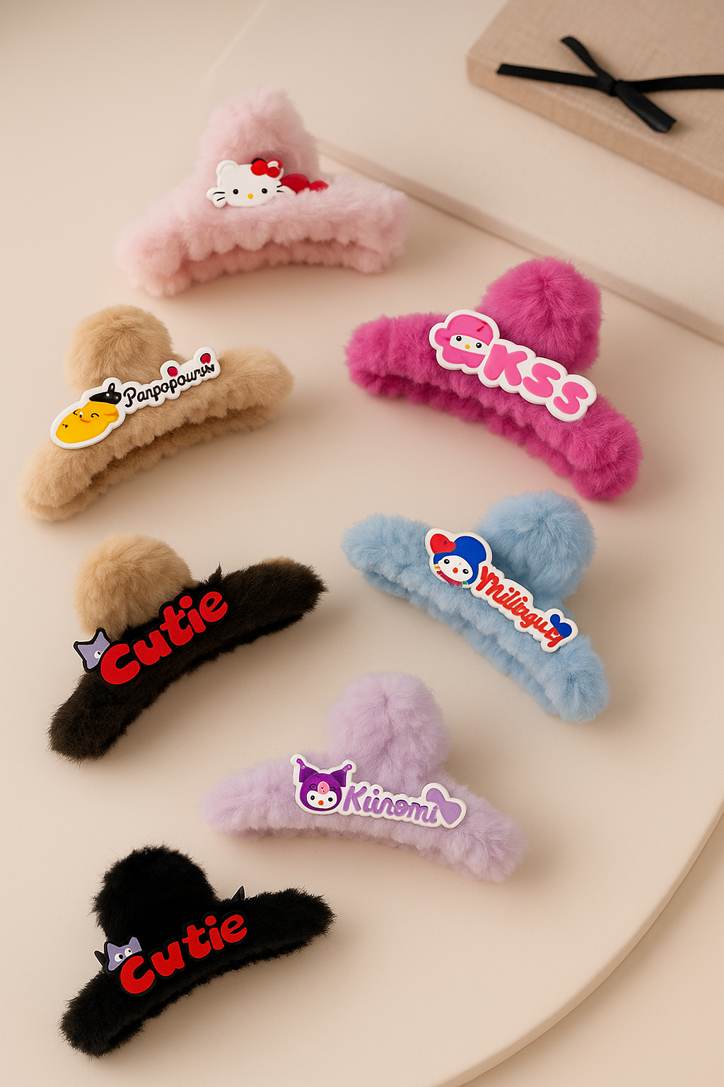 Sanrio Kawaii Fur Hair Claw