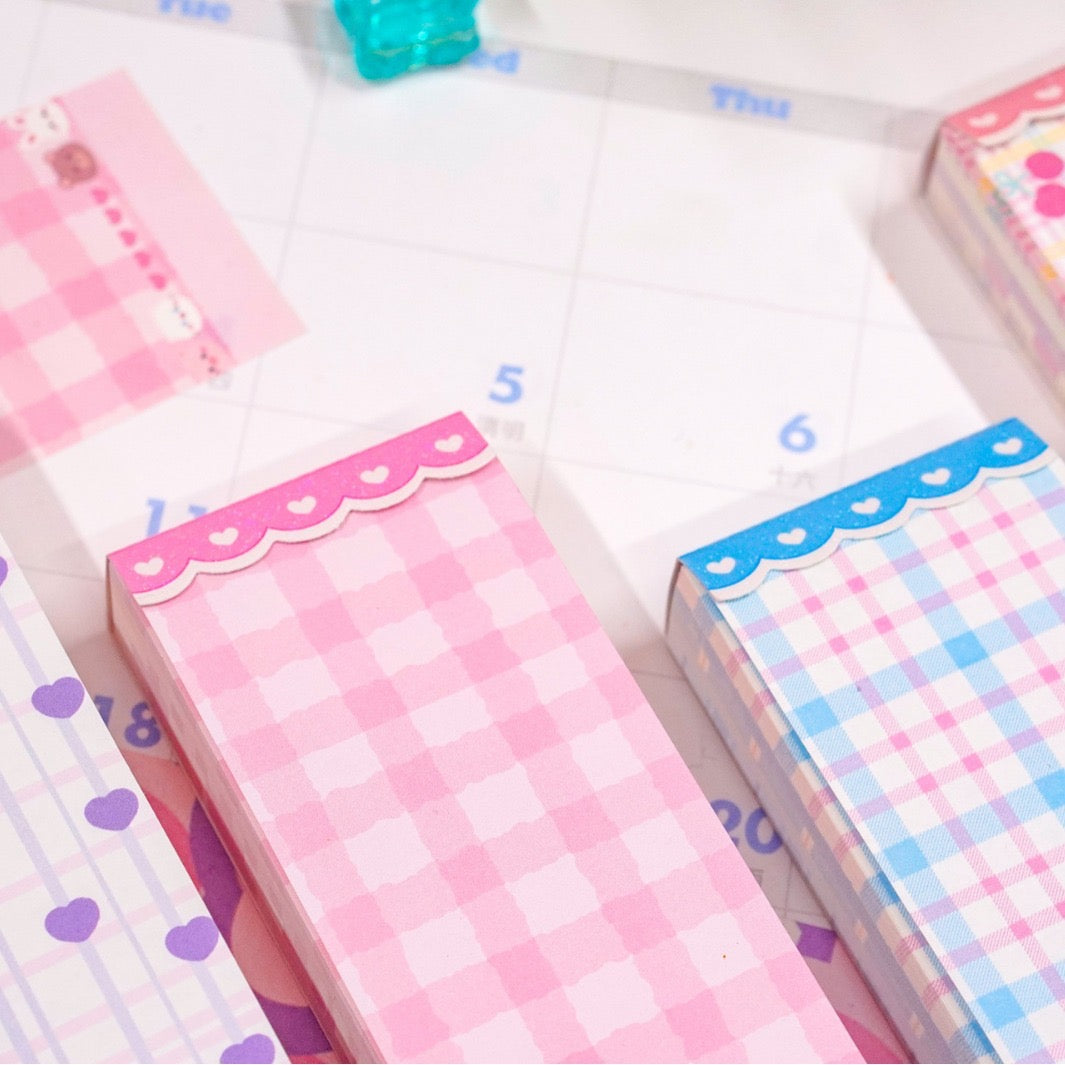 Plaid Checks Sticky Notes