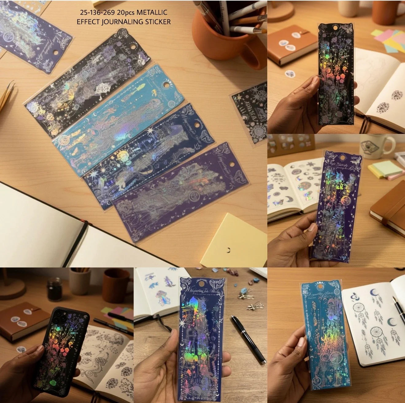 Holographic Dream Fantasy Sticker - 20 Pcs