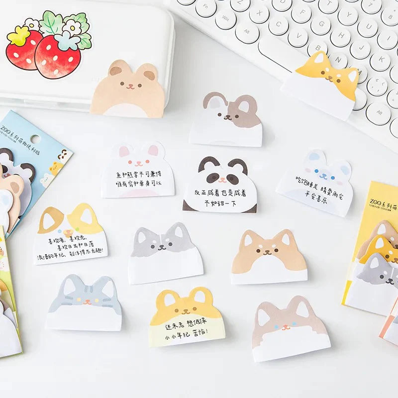 Kawaii Animal Sticky Notes