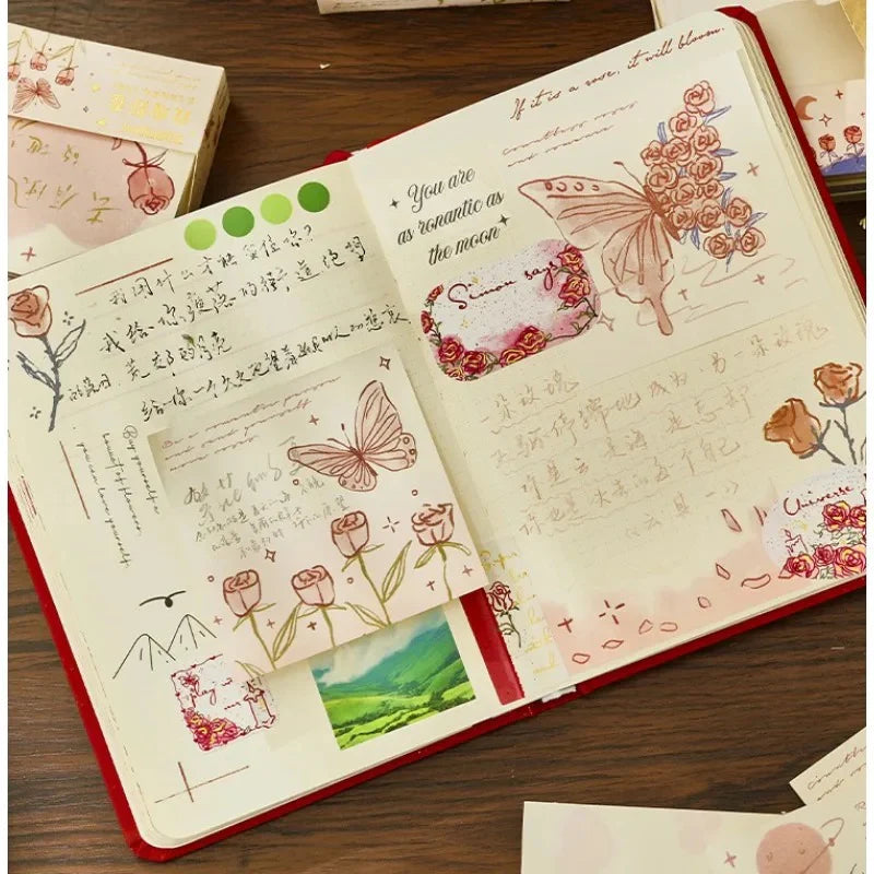 Morning & Rose Vintage Sticky Notes / notepad