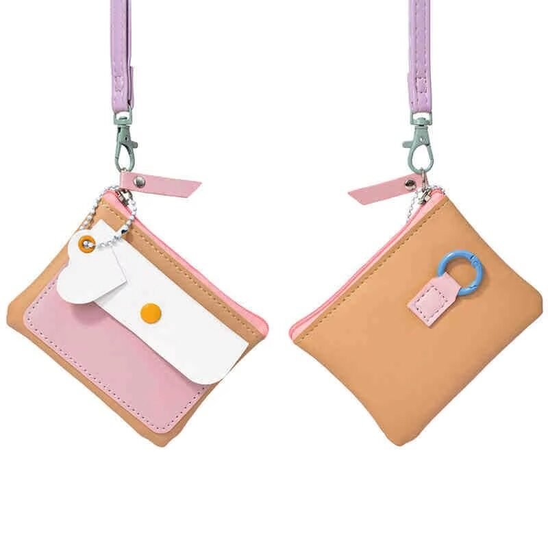 Korean Sleek Wallet With Strap