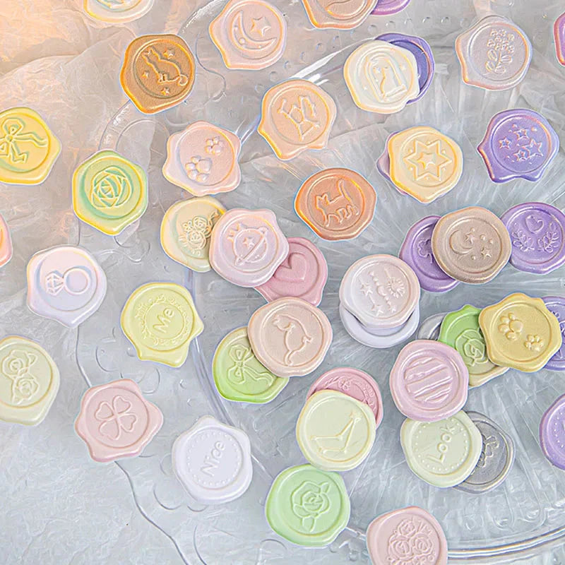 Pastel Wax Seal Sticker