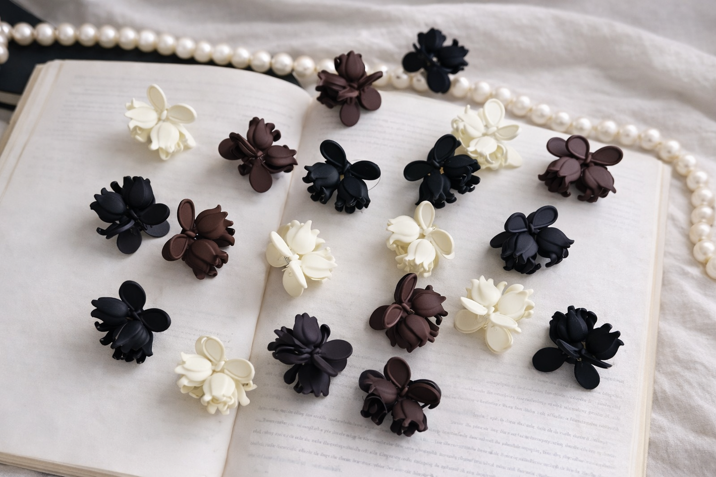 Mini matte korean hair claw clips