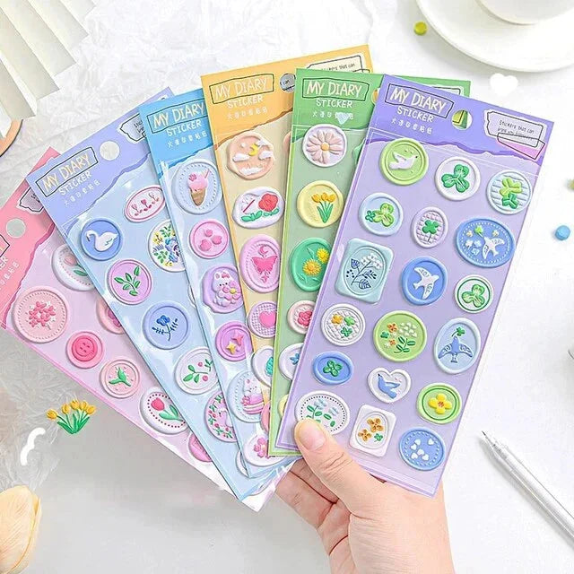 Wax Type Diary Stickers
