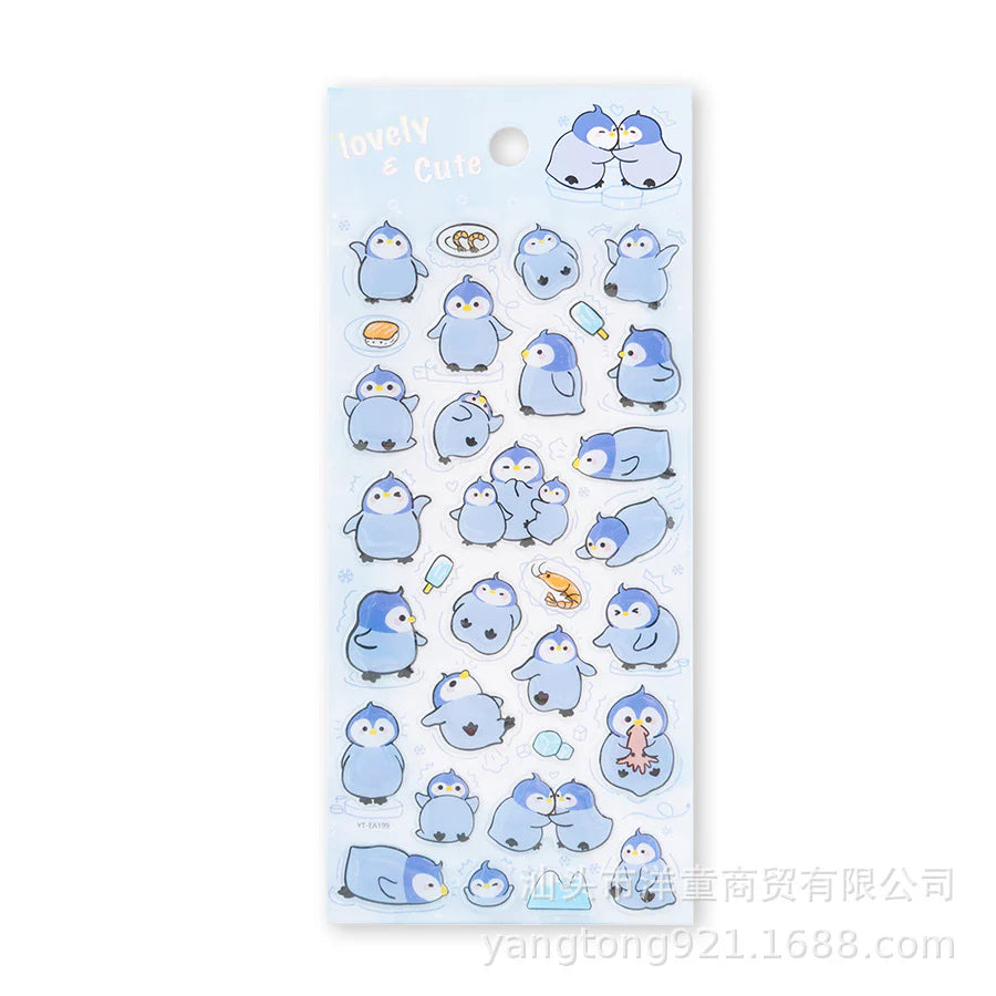 Kawaii Animals Crystal Decorative Sticker
