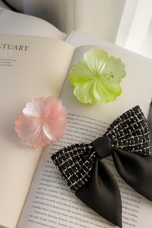 Pastel Glass Hawaii Hair Claw Clip