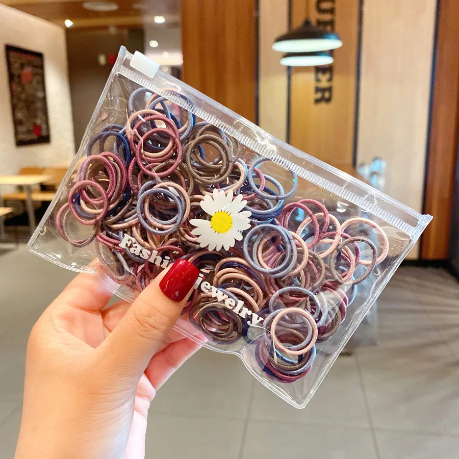 Flower 100 Pcs Kids Rubber Band Pack