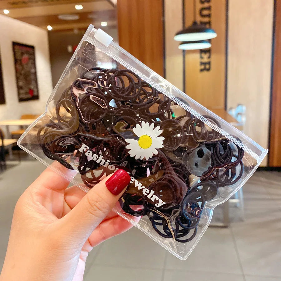 Flower 100 Pcs Kids Rubber Band Pack