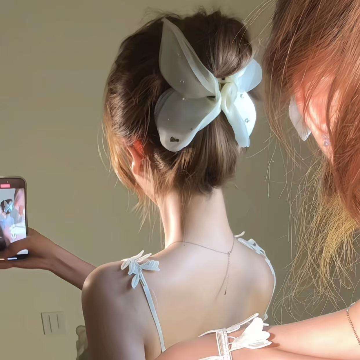 Stone Fairy Butterfly Kawaii Hair Claw Clip