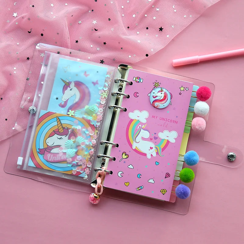Glitter Spiral Reusable Diary
