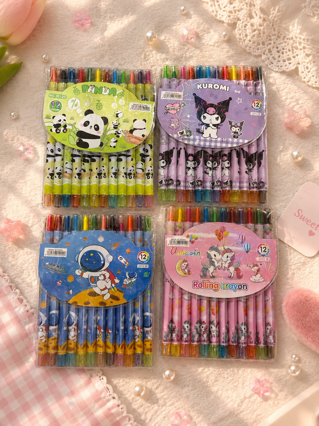 Cartoon Themed Rolling Crayon