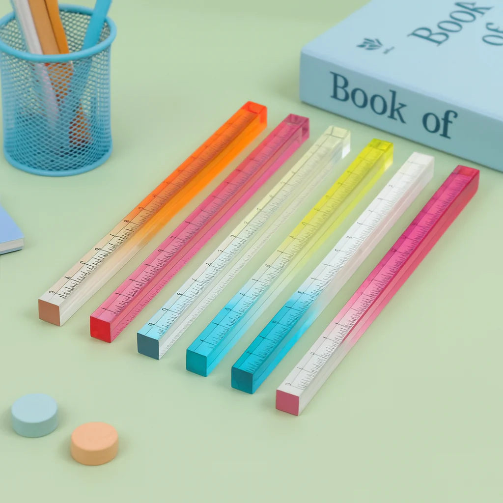 3D Crystal Ruler- 30 CM and 20 CM