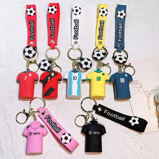 Football jersey keychain