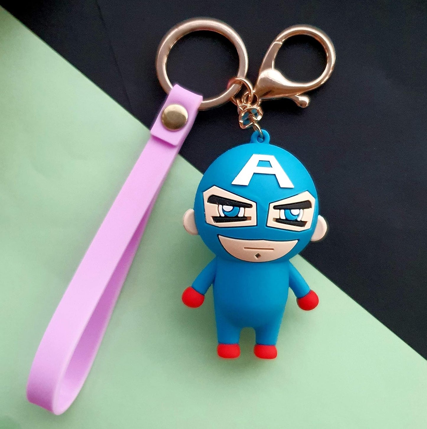 Mix media keychain