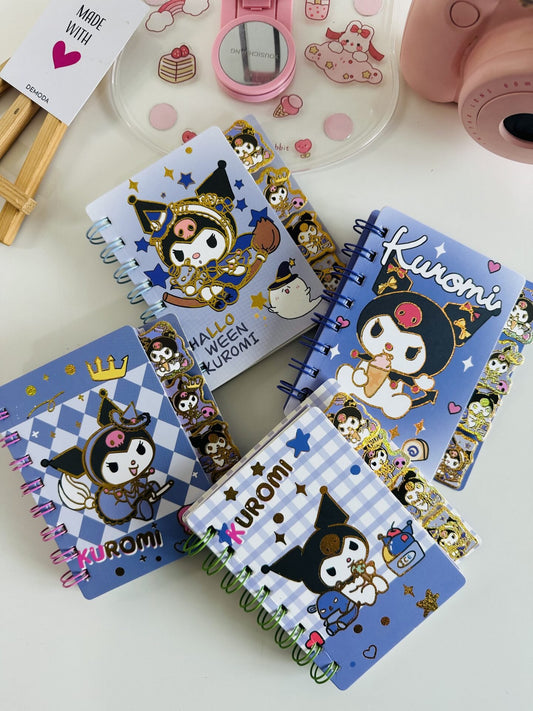 Kuromi Small Spiral Diary- Kawaii