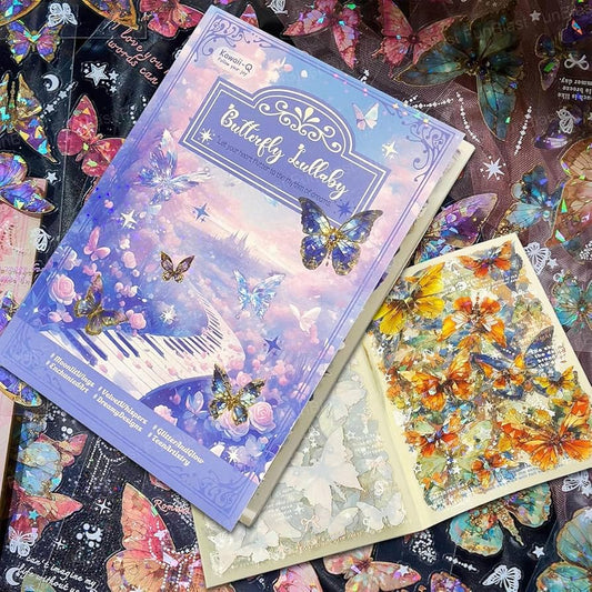 Glitter Magic Butterfly 3D Sticker - 20 Sheets
