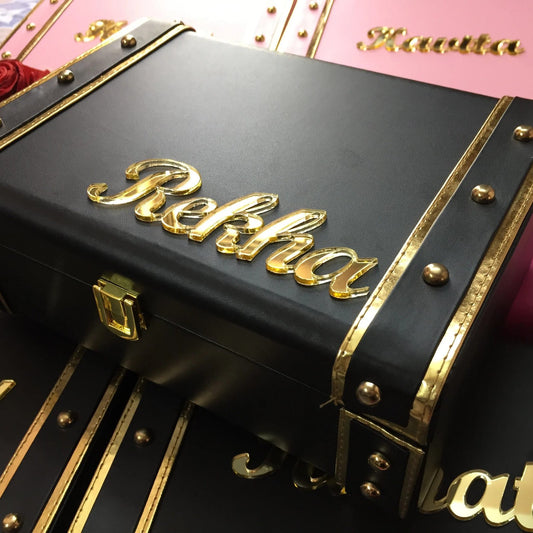 Customized Name leatherite Trunk Box