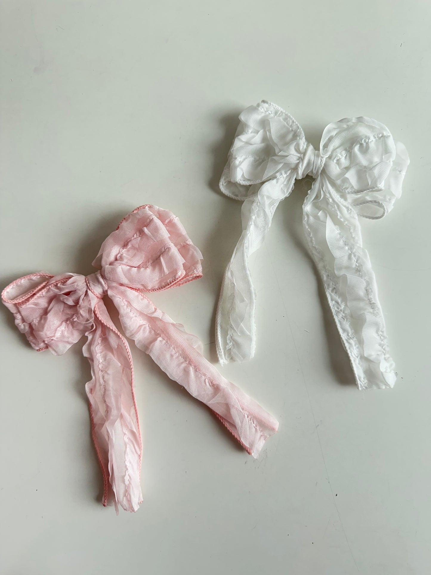 Texture Lace Korean Premium Hair Bow Pin