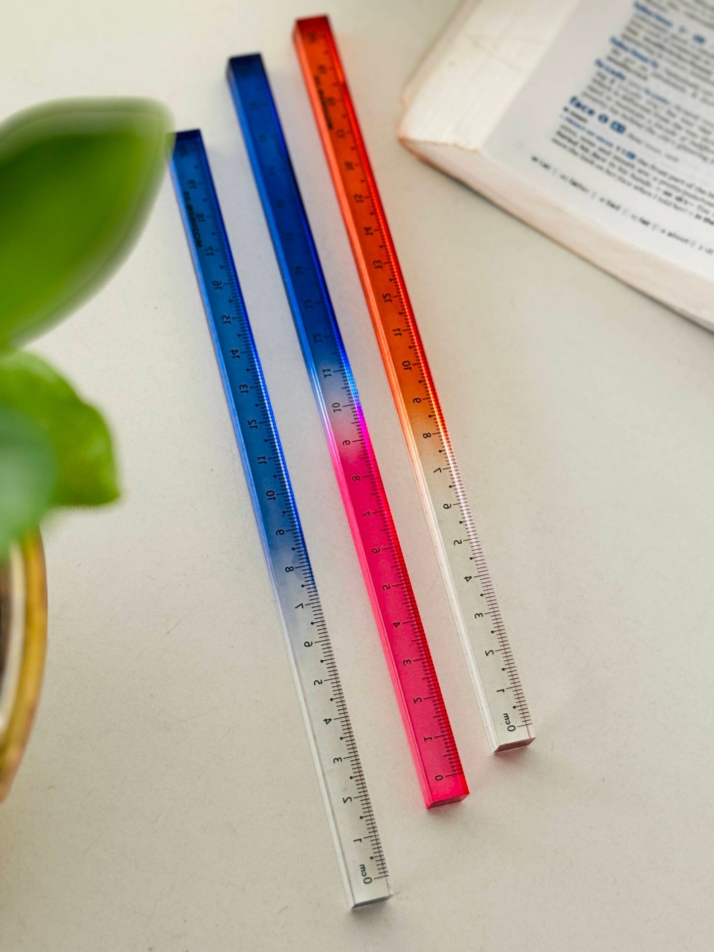 3D Crystal Ruler- 30 CM and 20 CM