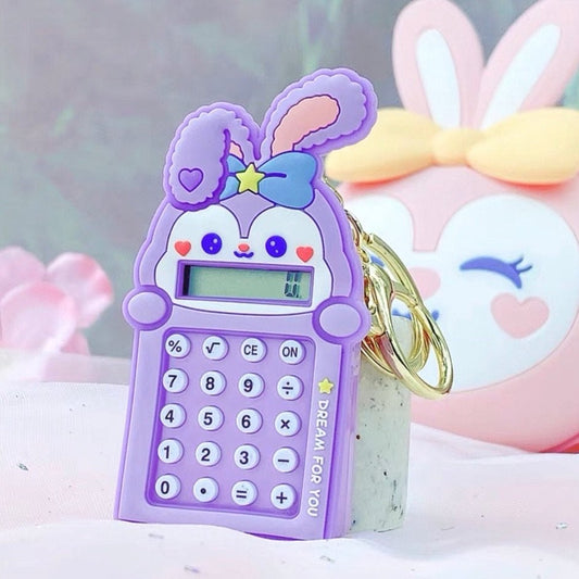 Cute Mini Calculator Keychain