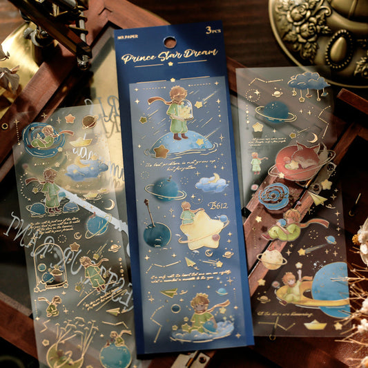 Sky Moon Dreamy Sticker Sheet - 4 Pcs