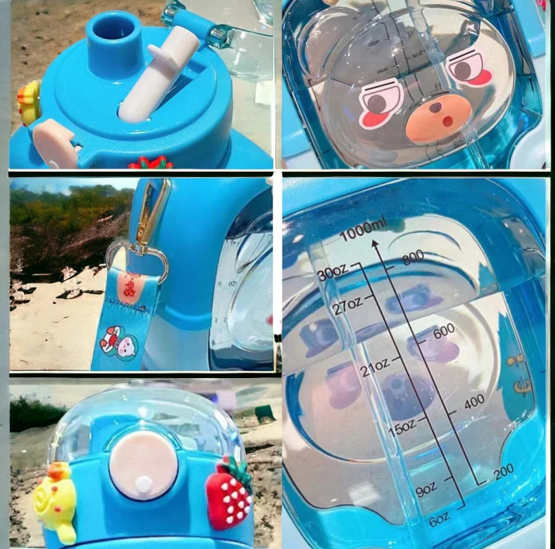 Kawaii 3D Bear Water Bottle