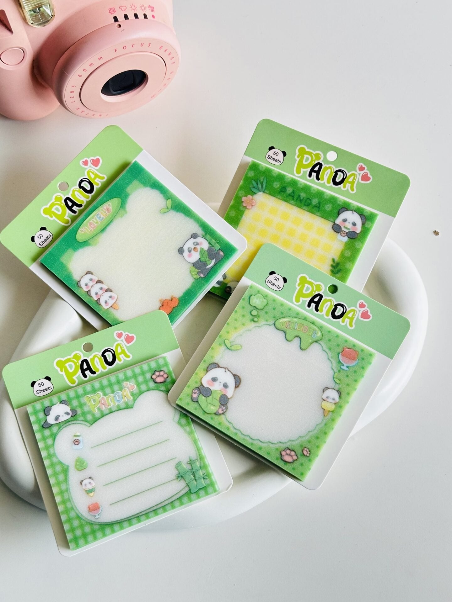 Cute Panda Transparent Sticky Note