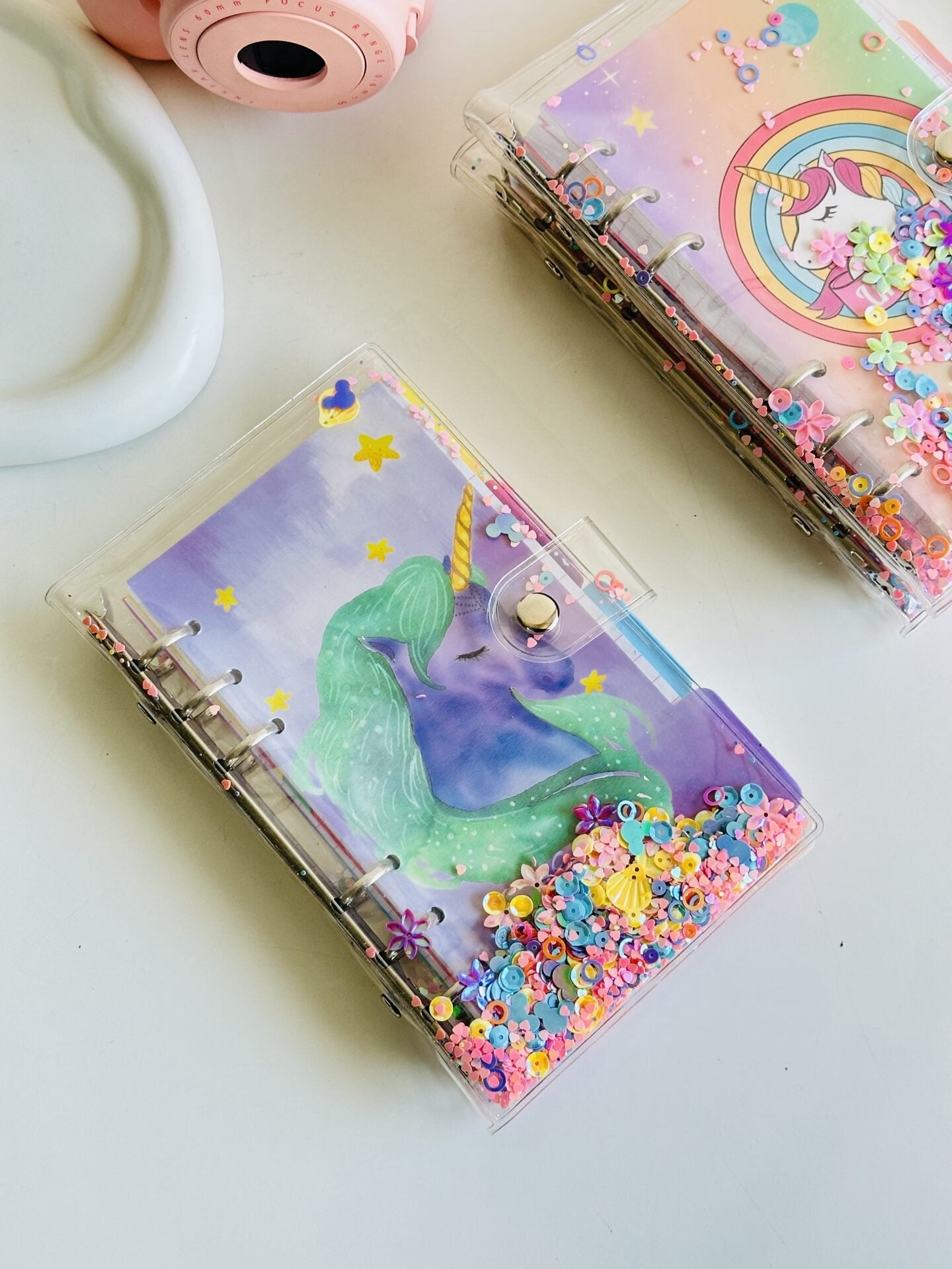 Glitter Spiral Reusable Diary