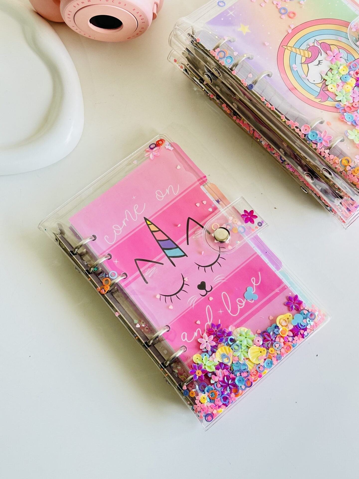 Glitter Spiral Reusable Diary