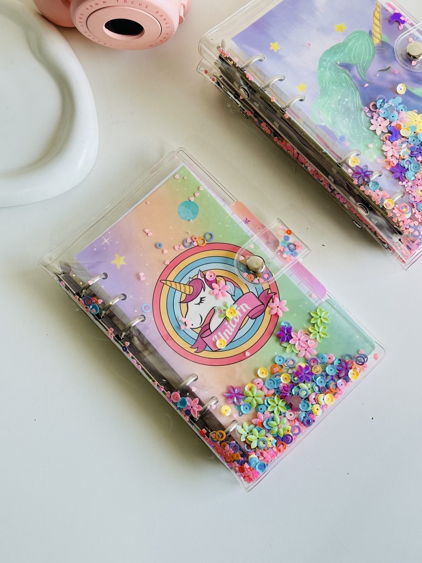 Glitter Spiral Reusable Diary