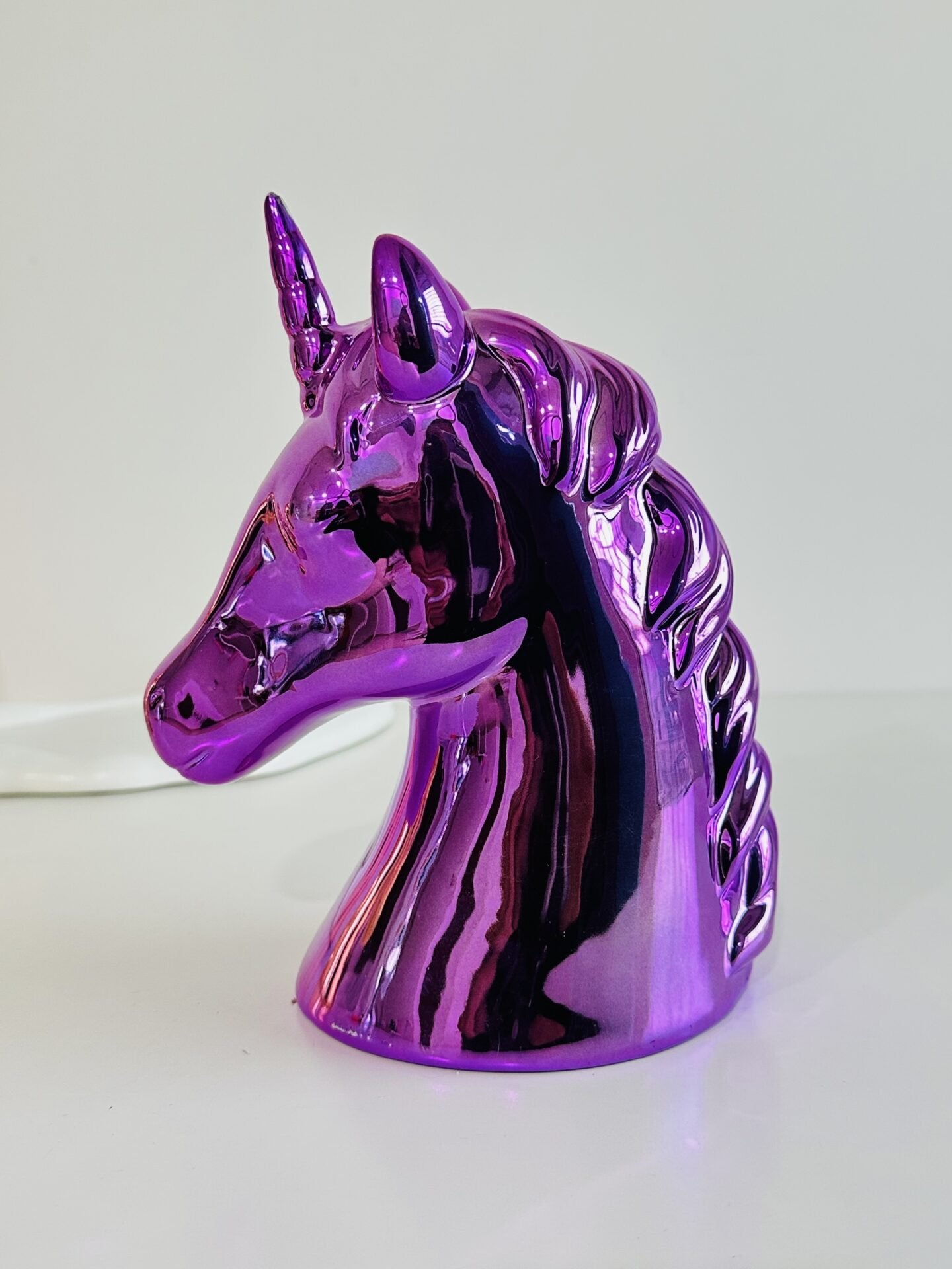 Unicorn Metallic Piggy Bank Showpiece