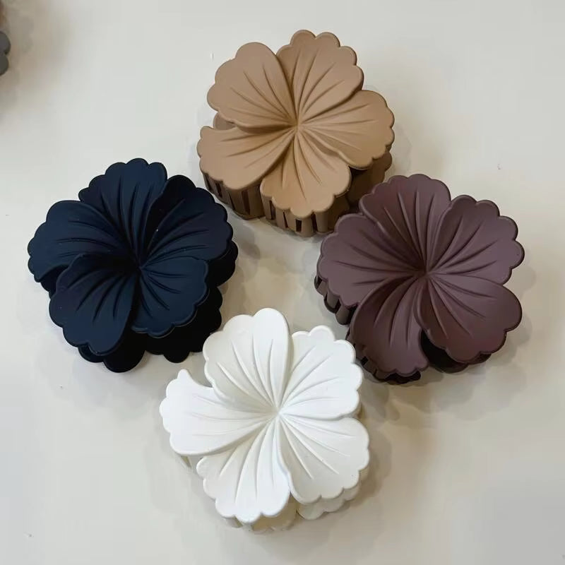 Orchid flower korean hair claw