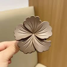 Orchid flower korean hair claw