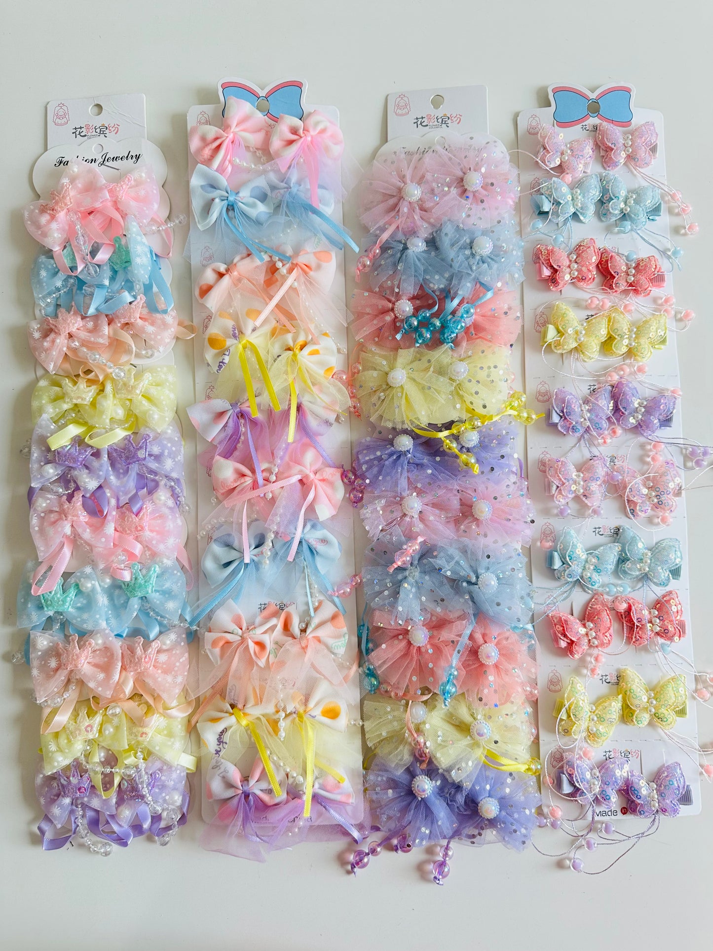 Kids glitter hair pins - pair (2 piece set)