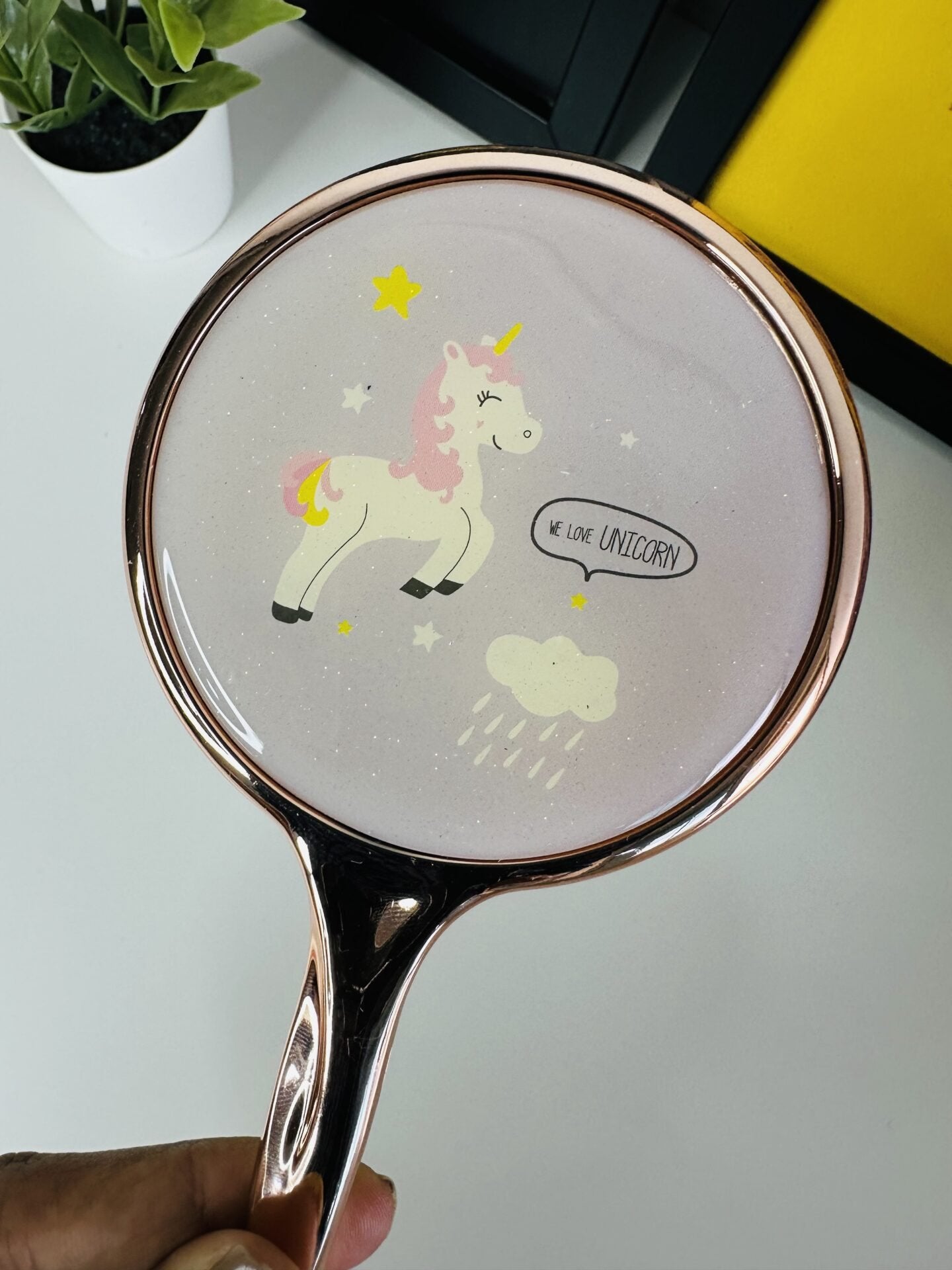Cute Handy unicorn Travel Mirror