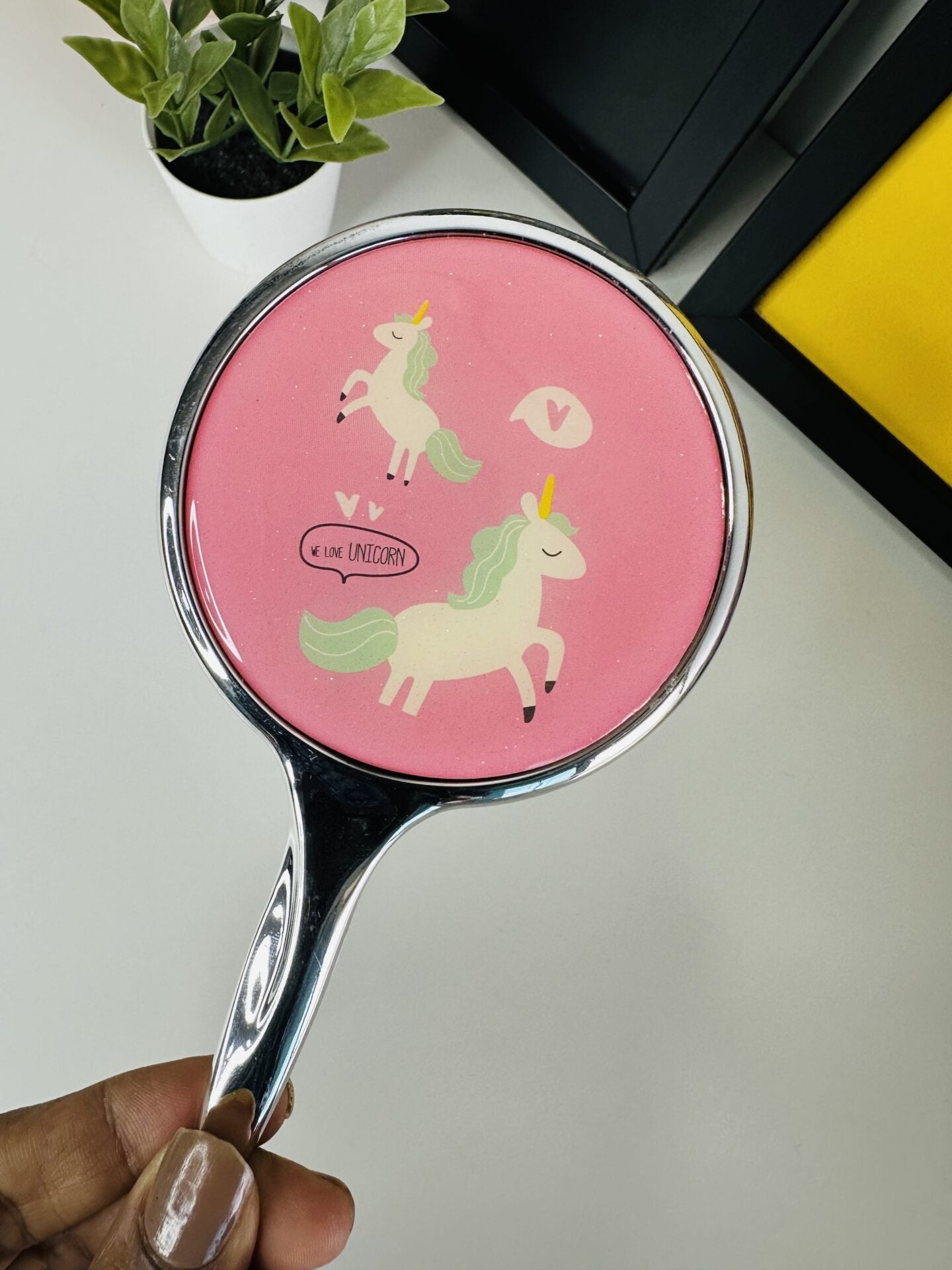 Cute Handy unicorn Travel Mirror