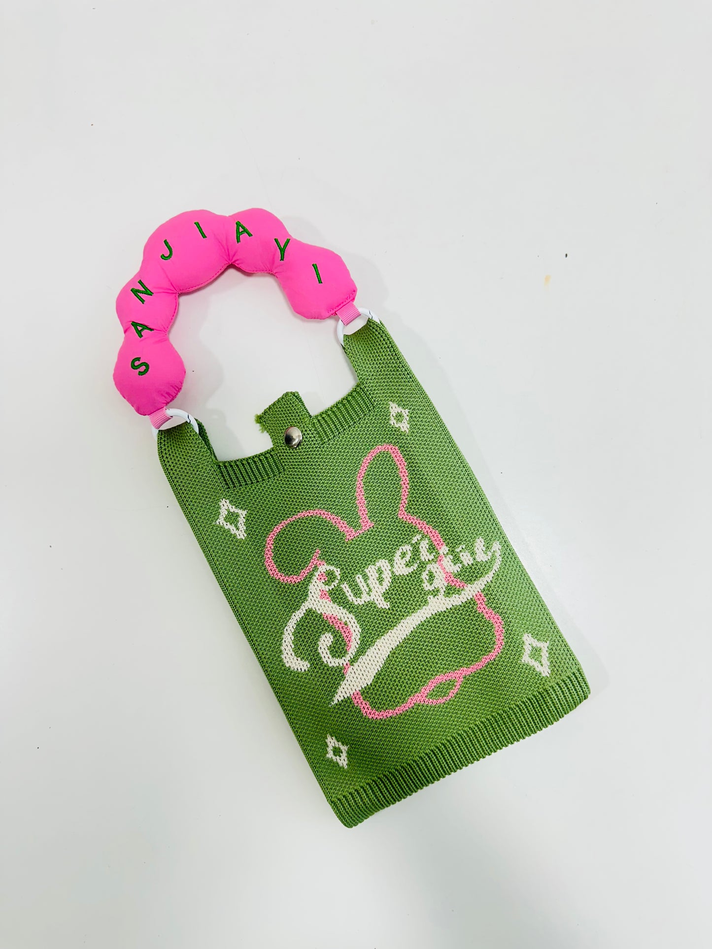 Korean sling bags with puffy handel