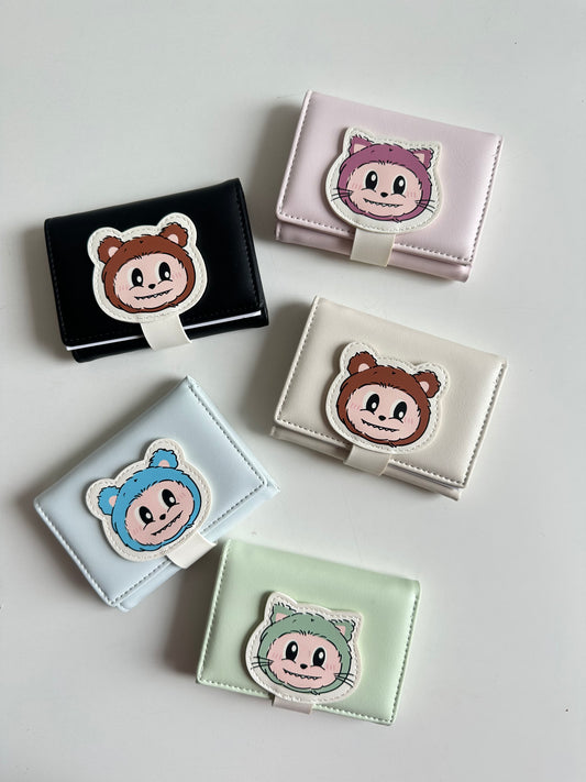 Korean bear mini wallet