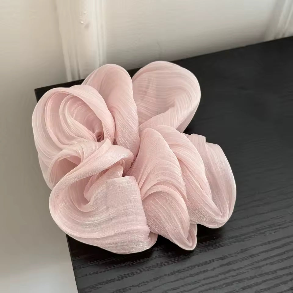 Satin wavy korean scrunchie