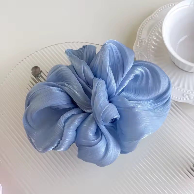 Satin wavy korean scrunchie