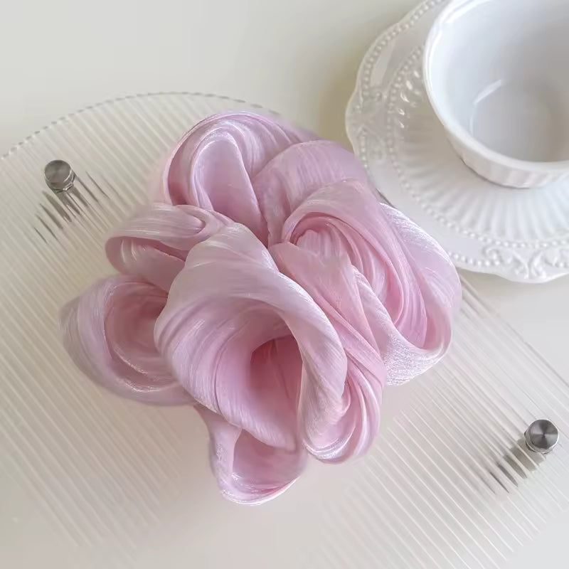 Satin wavy korean scrunchie