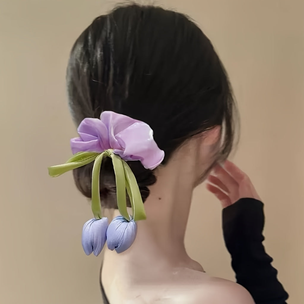 Tulip korean hair scrunchie